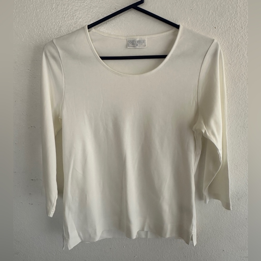 Women's Cotswold White Long Sleeve Top XS